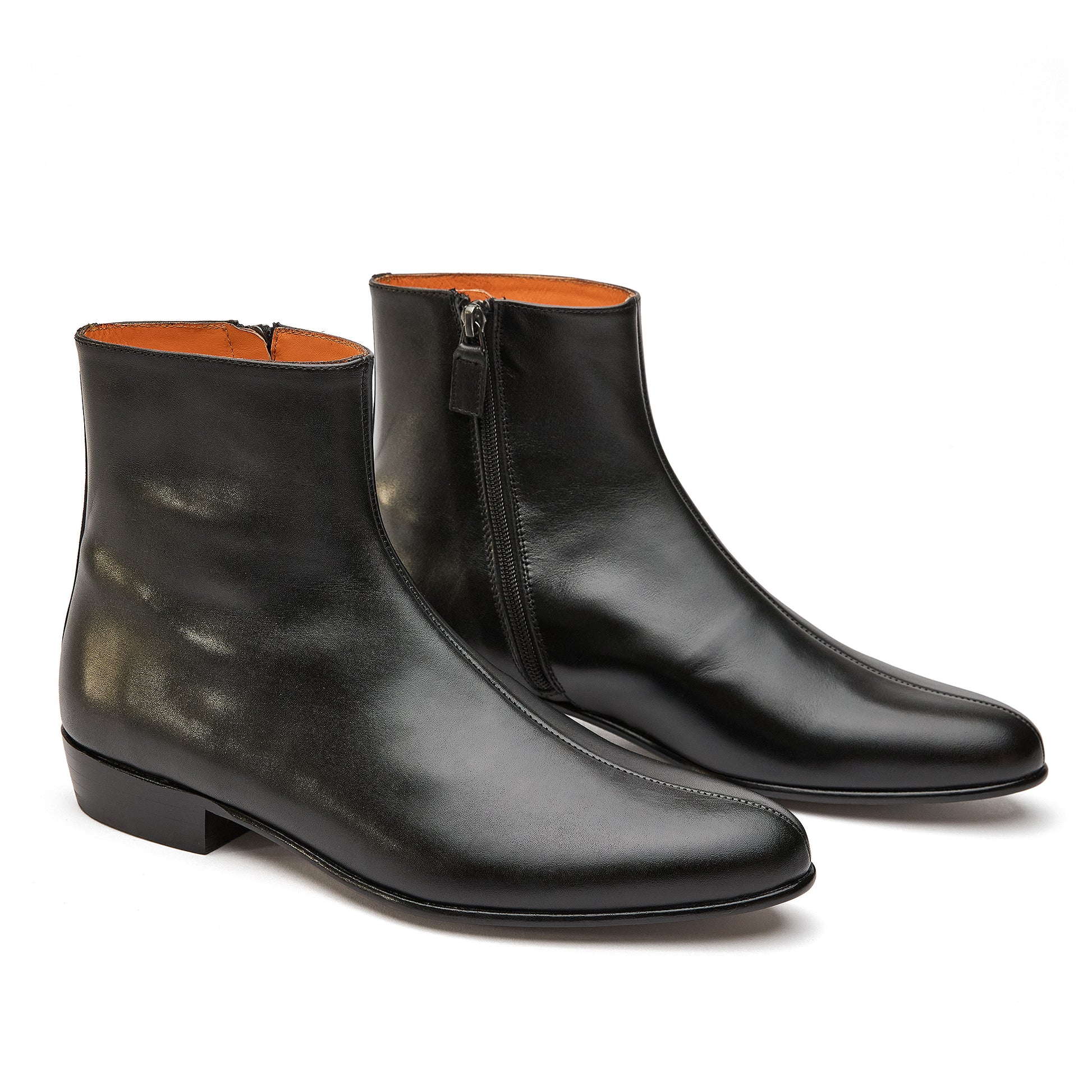 Black Leather Carlton - DP JAMES LONDON