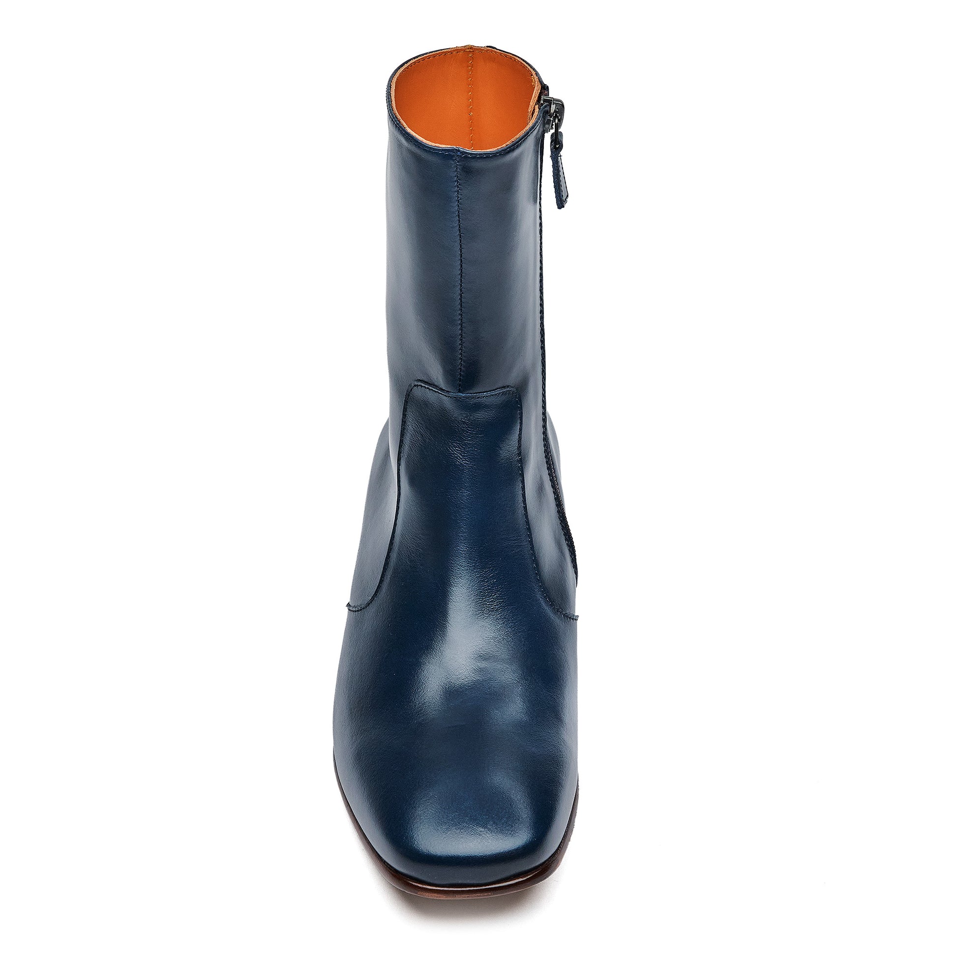 Navy Blue Leather Cavendish - DP JAMES LONDON