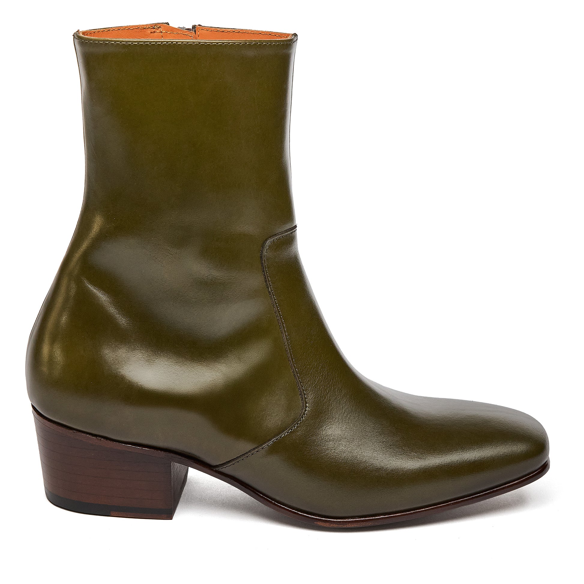 Olive Green Leather Cavendish - DP JAMES LONDON