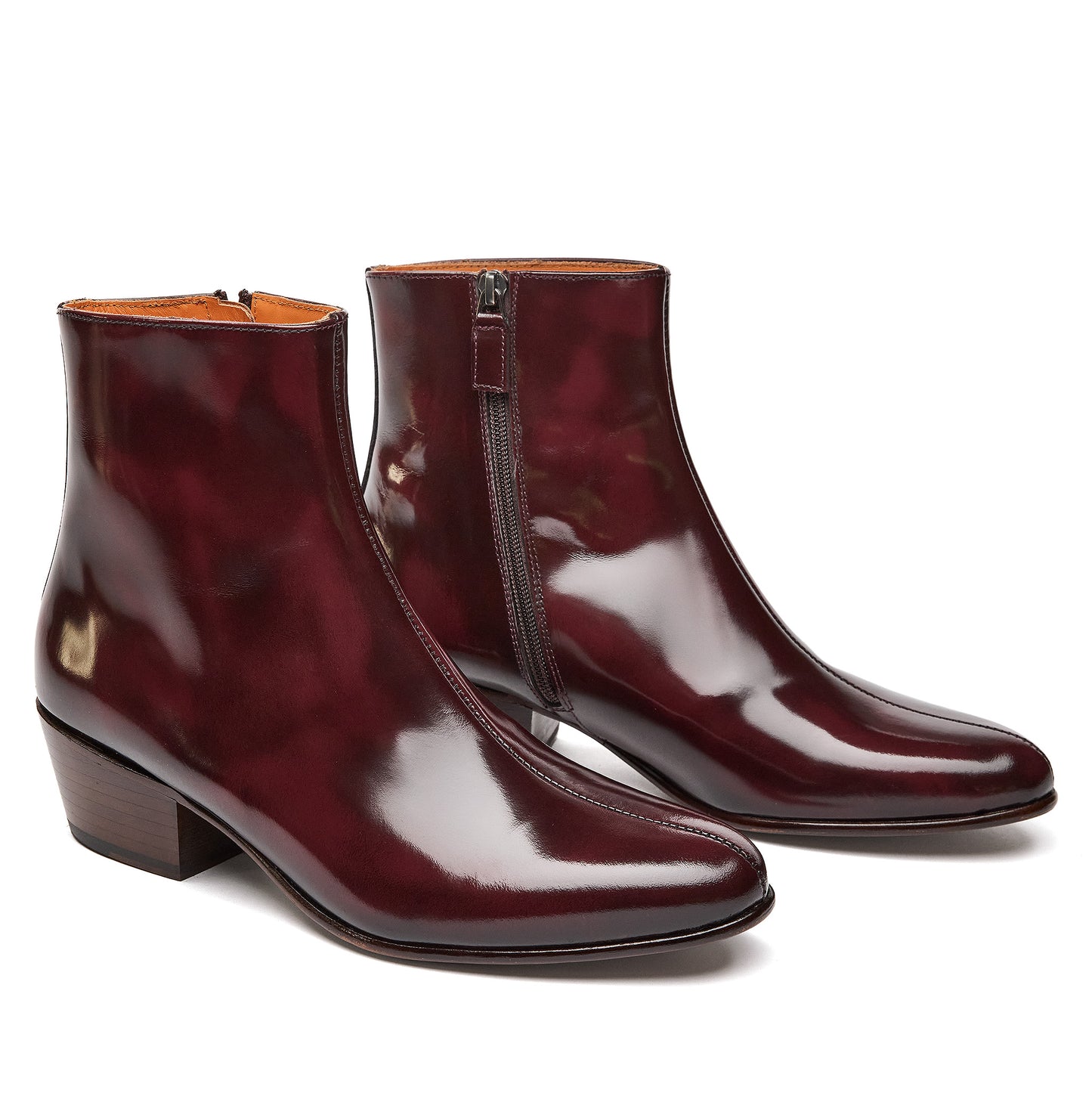 Bordeaux Florentic Leather Grosvenor - DP JAMES LONDON