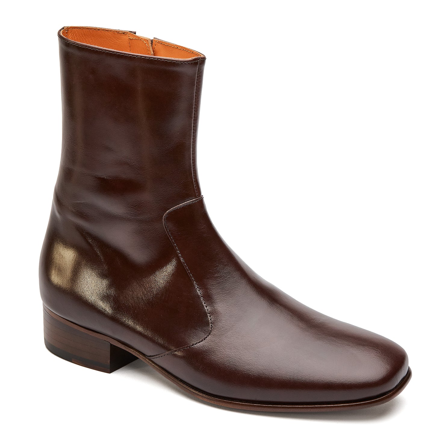 Brown Leather Lonsdale - DP JAMES LONDON